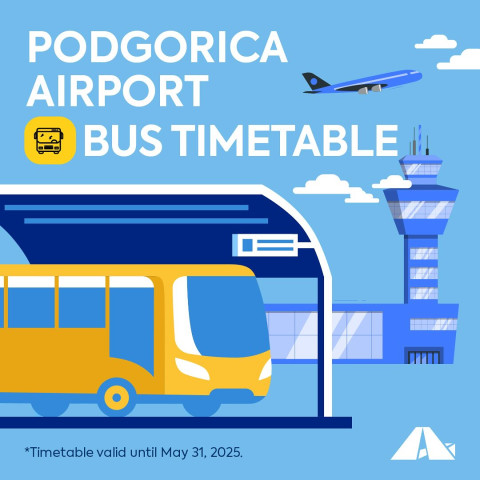 Podgorica Airport Bus Timetable